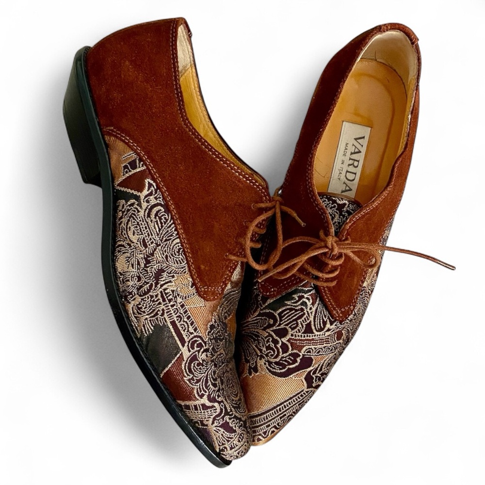 Varda Men’s Brown Suede Oxford Shoes Size 42/9